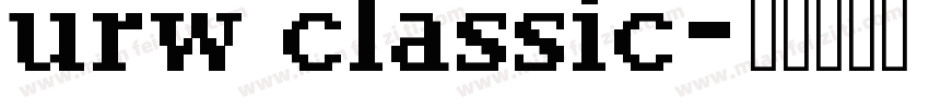 urw classic字体转换
